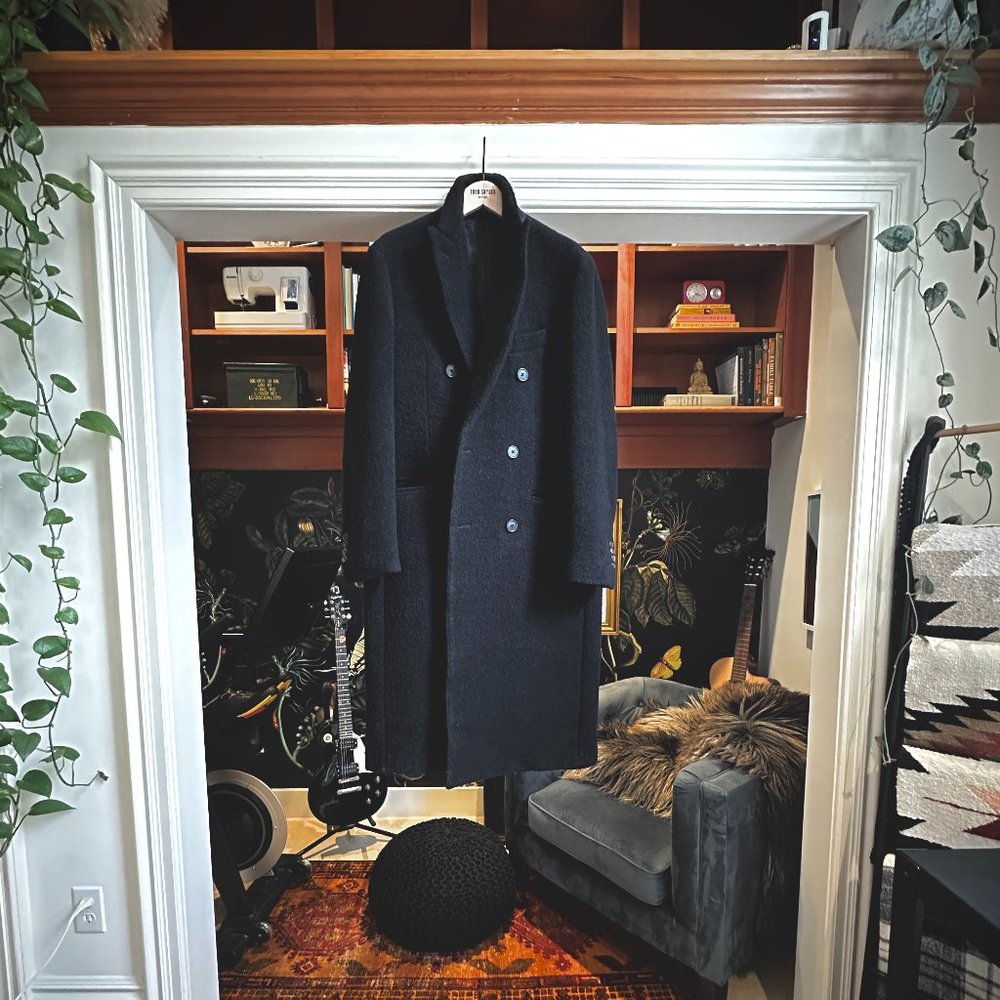 Todd Snyder Italian Boucle Double Breasted Topcoat